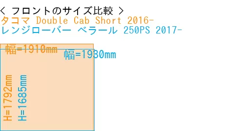 #タコマ Double Cab Short 2016- + レンジローバー べラール 250PS 2017-